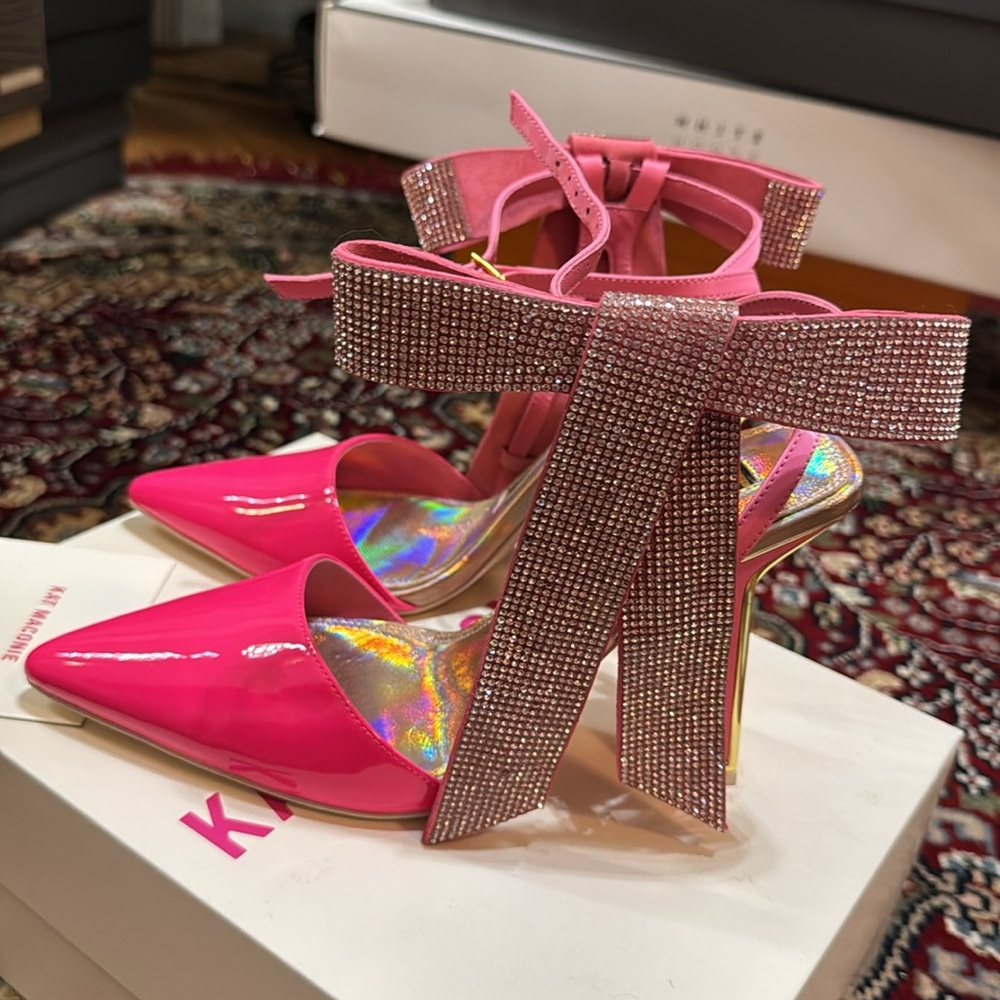 Kat Maconie Yasmina leather heels, 👠 like new in box, size 38 European (7 US) - Picture 6 of 14